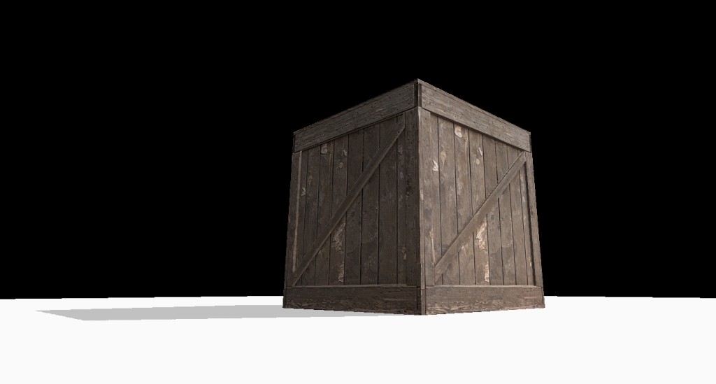 Realistic wooden cargo box for bge preview image 1